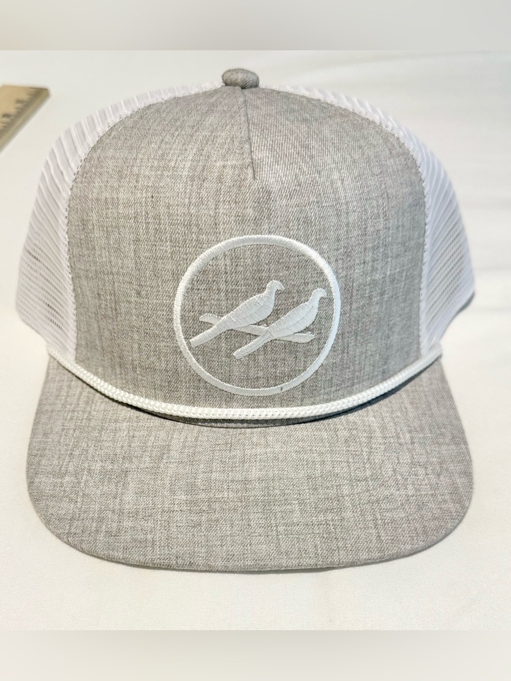 NWOT Two Dove Outdoors Grey Trucker Mesh Hat